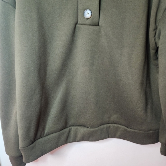 SHEIN LUNE Polo Neck Drop Shoulder Sweatshirt XL - Picture 5 of 9